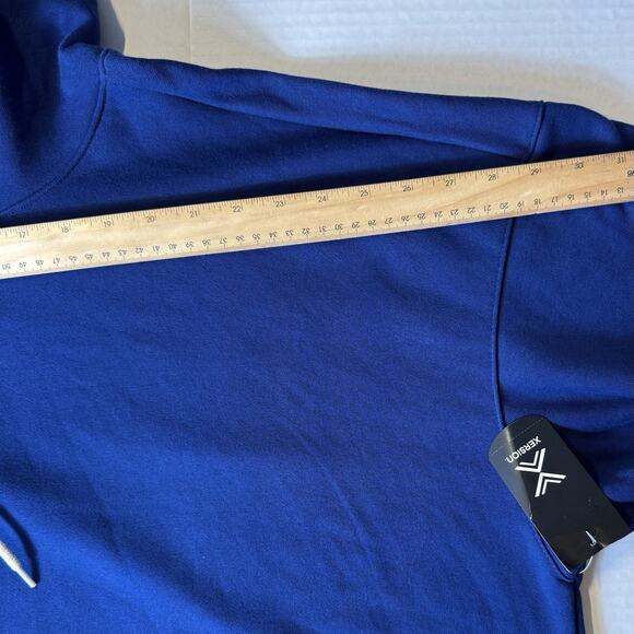 Xersion 2XL Big & Tall French Terry Hoodie Blue Depth Soft Touch NWT Streetwear - Picture 13 of 14